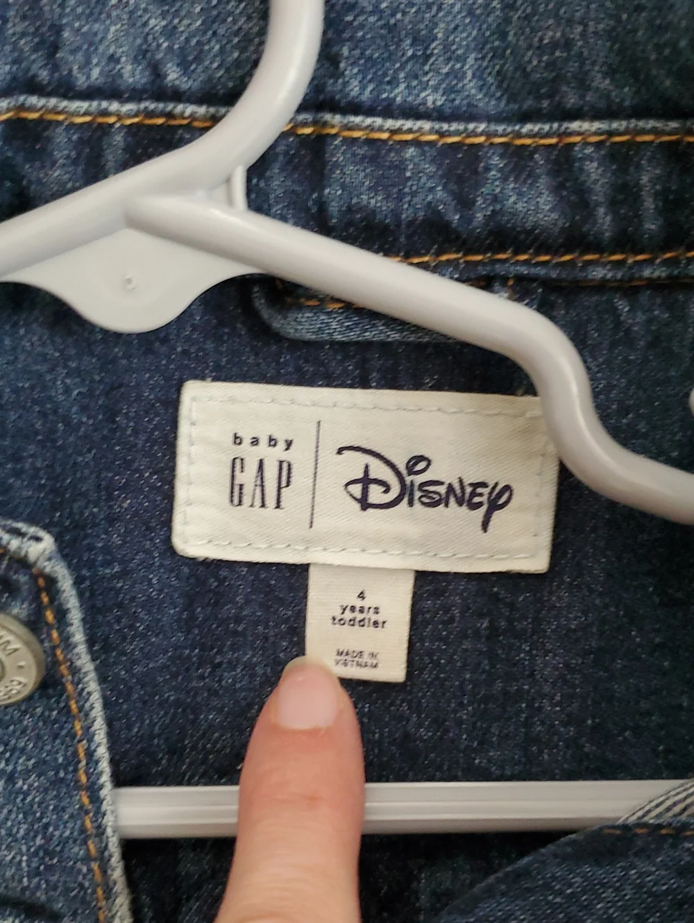 Gap X Disney Toddler Girls Minnie Mouse Denim Jean Jacket Sz4